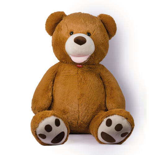 Maxi peluche orso gigante colore marrone alto 150 cm