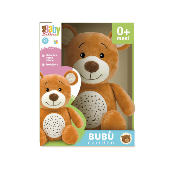 peluche interattivo bubu con luci e suoni