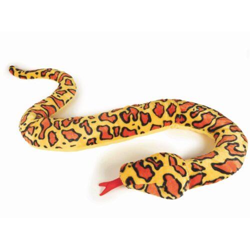 Peluche serpente arancione con imbottitura riciclata
